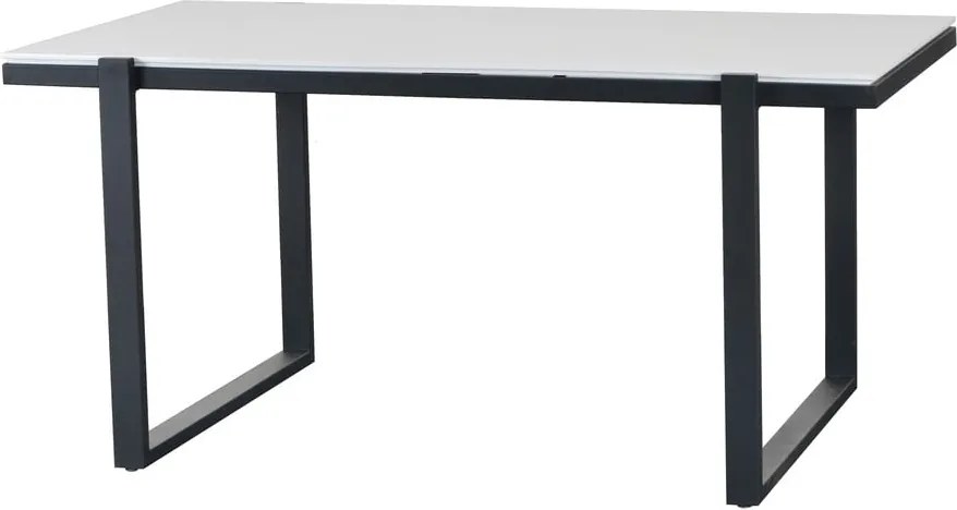 Jedálenský stôl s bielou doskou Marckeric Liz, 160 x 90 cm