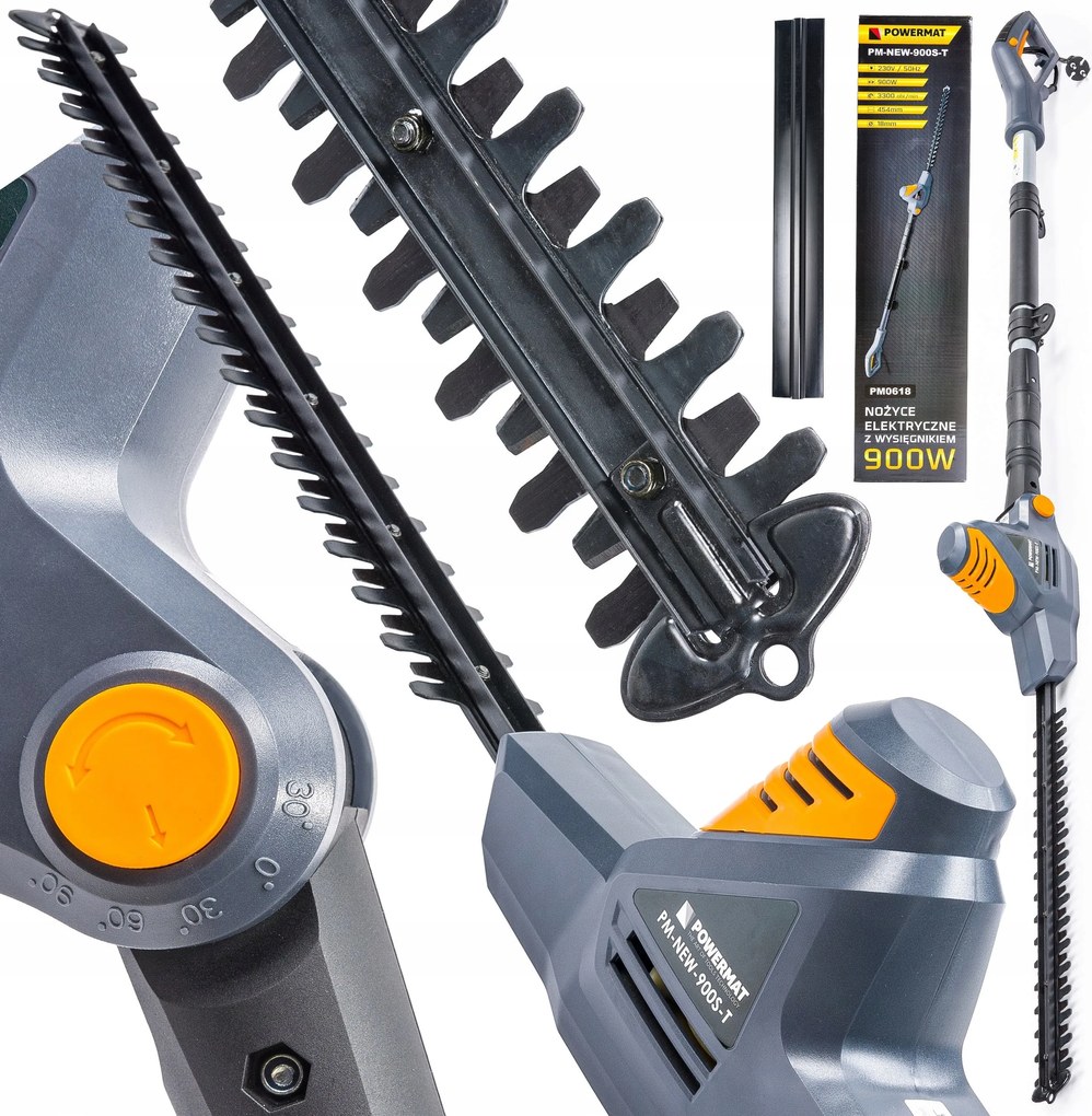 Elektrické Nožnice Na Živý Plot S Výložníkom 900 W, Regulácia Výložníka