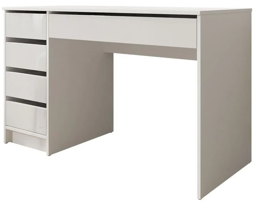 PC stolík Heron, Farby: biela / biely lesk