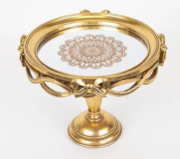 Dekoračný podnos pr. 25,5 cm zlatá