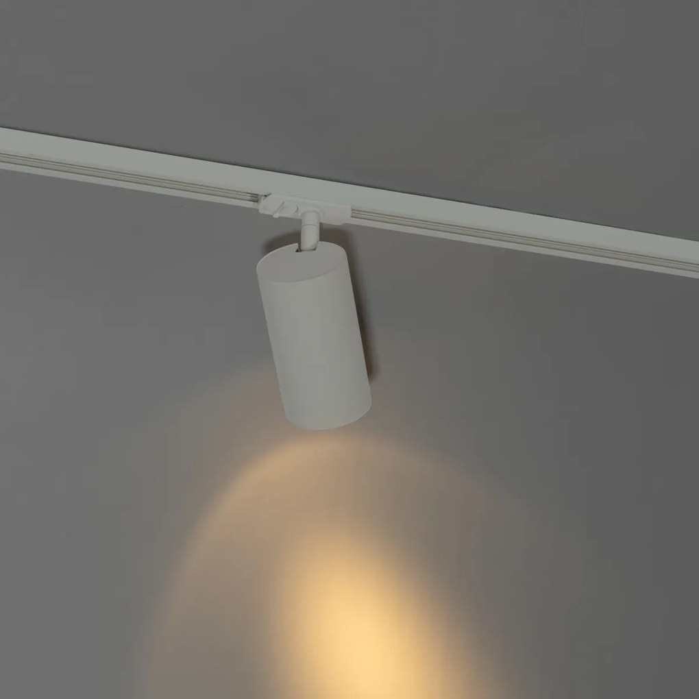 Moderný bodový reflektor biely pre 1-fázový koľajnicový systém 70 mm - Iconic Jeana Luxe