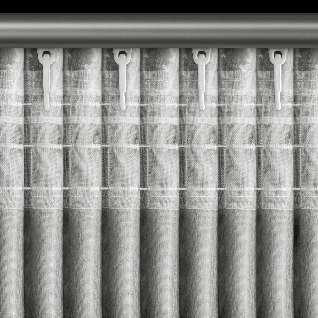 ZÁVES NA PÁSKE AMINA 140X270 CM STRIEBORNÁ