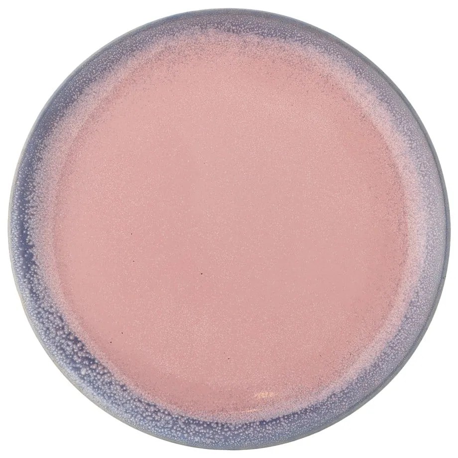 Svetloružový tanier z kameniny ø 26,5 cm Paula – Bloomingville