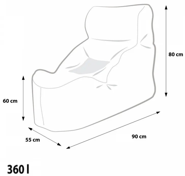 EF3006 Ecopuf Sedací vak ECOPUF - UNDO - plyš amore A38