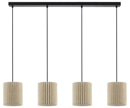 Brilagi - Luster na lane NORDIC WAVE 4xE27/15W/230V ľan/čierna