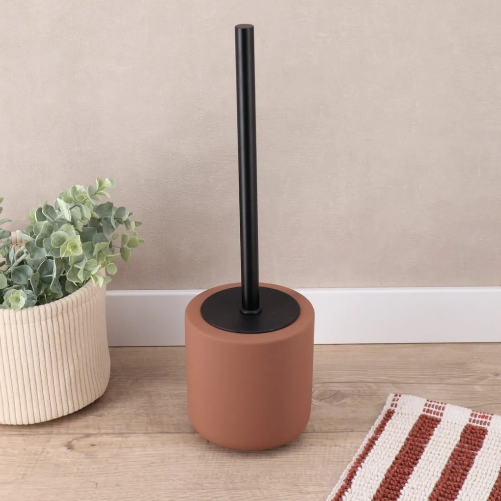 Sada kúpeľňových doplnkov Niva, hnedá/s čiernymi prvkami