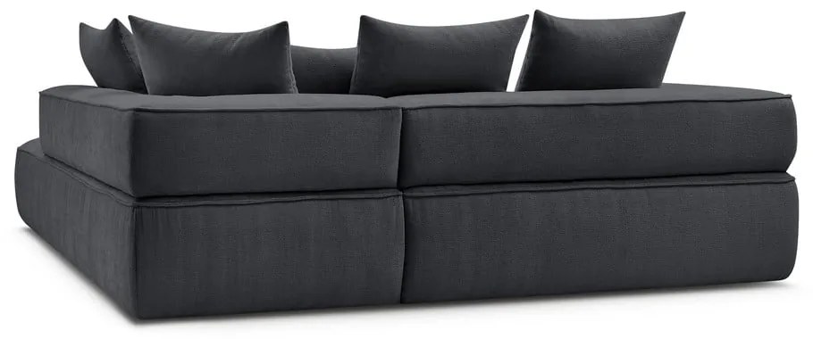 Tmavosivá ženilková rohová pohovka (pravý roh/do L) Whesley – Bobochic Paris