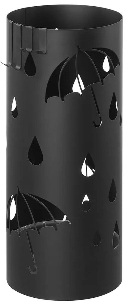 Kovový stojan na dáždniky ANABEL, 17x41cm, čierna SongmicsHome