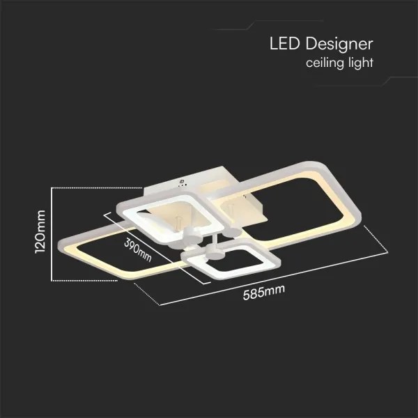 LED Stmievateľný prisadený luster LED/70W/230V 3000-6500K + DO