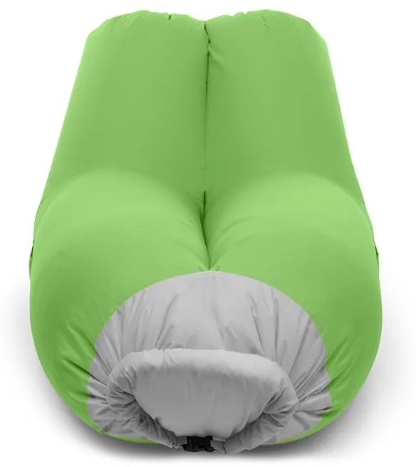 Blumfeldt Airlounge, nafukovacia sedačka, 90 x 80 x 150 cm, ruksak, prateľná, polyester, zelená