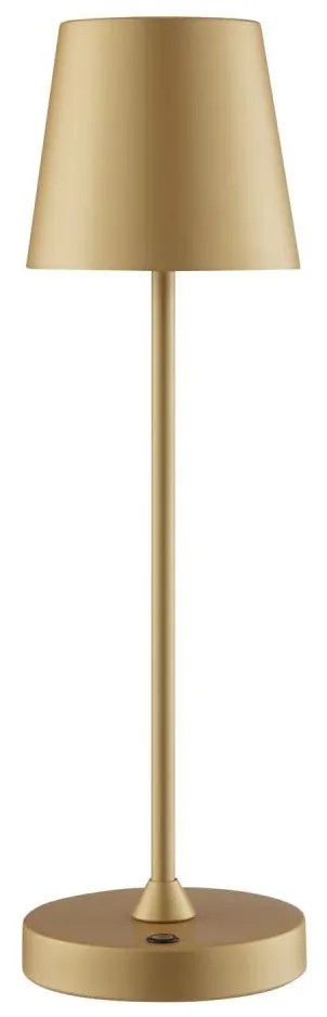 Brilliant - LED nabíjateľná stmievateľná dotyková stolná lampa ELORA LED/2,5W/5V 2700K IP44 zlatá