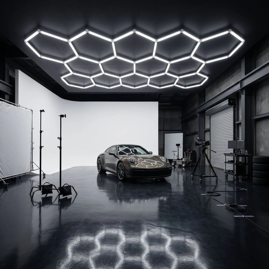 Toolight Toolight, LED stropné svietidlo HEXAGON, JNH052-H, biela, OSW-56244