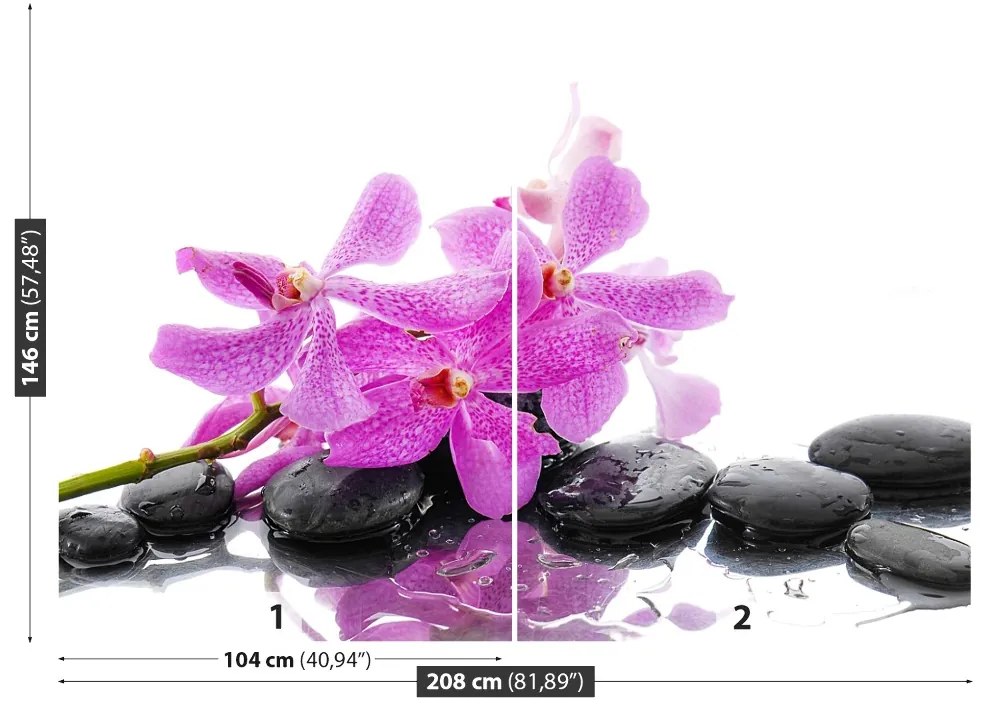 Fototapeta Vliesová Ružová orchidea 104x70 cm