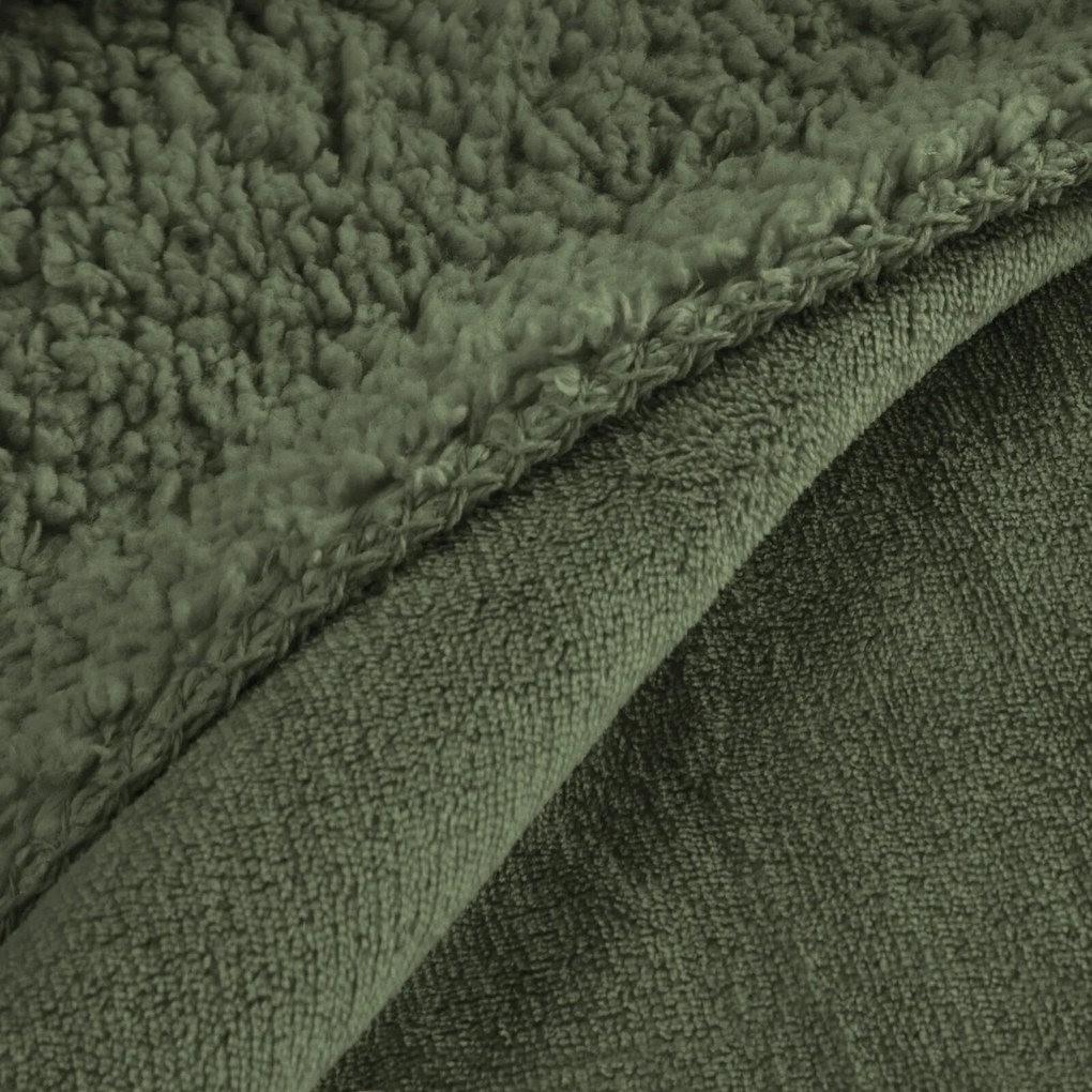 BUKLÉ DEKA TEDY 150X200 CM OLIVOVÁ