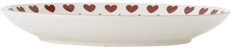 Biely tanier s vianočným motívom z kameniny ø 26,5 cm Jolly – Bloomingville