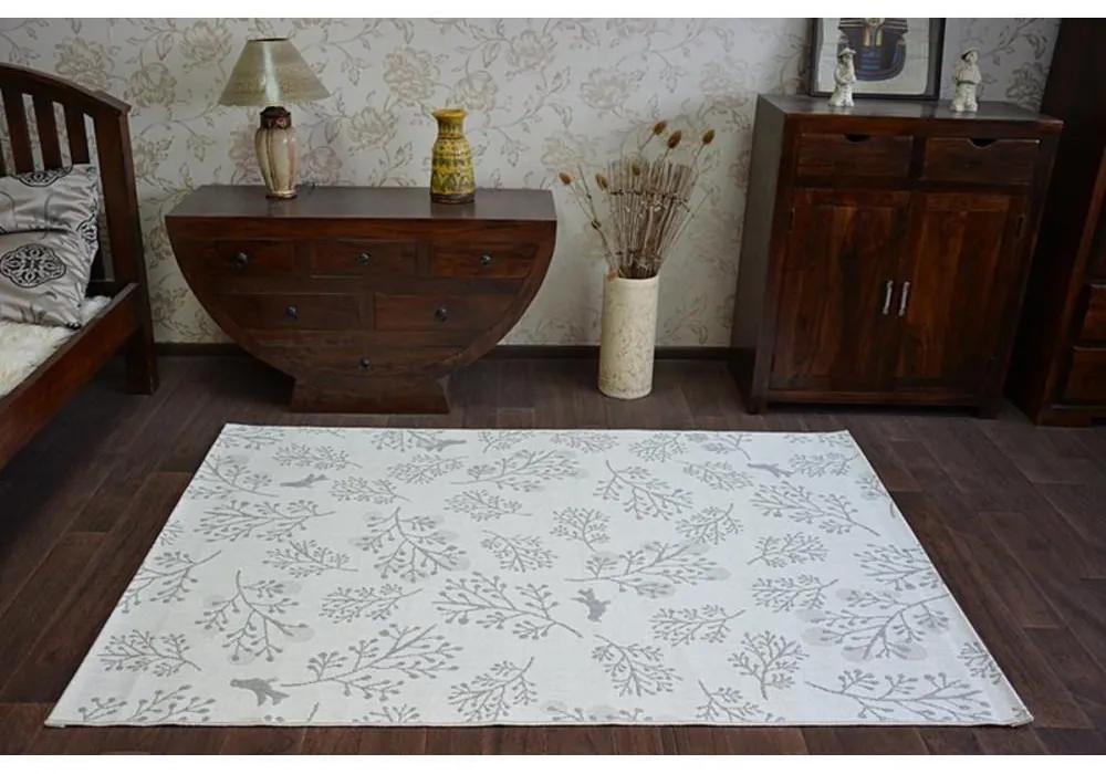 Kusový koberec Vetvičky sivý 120x170cm