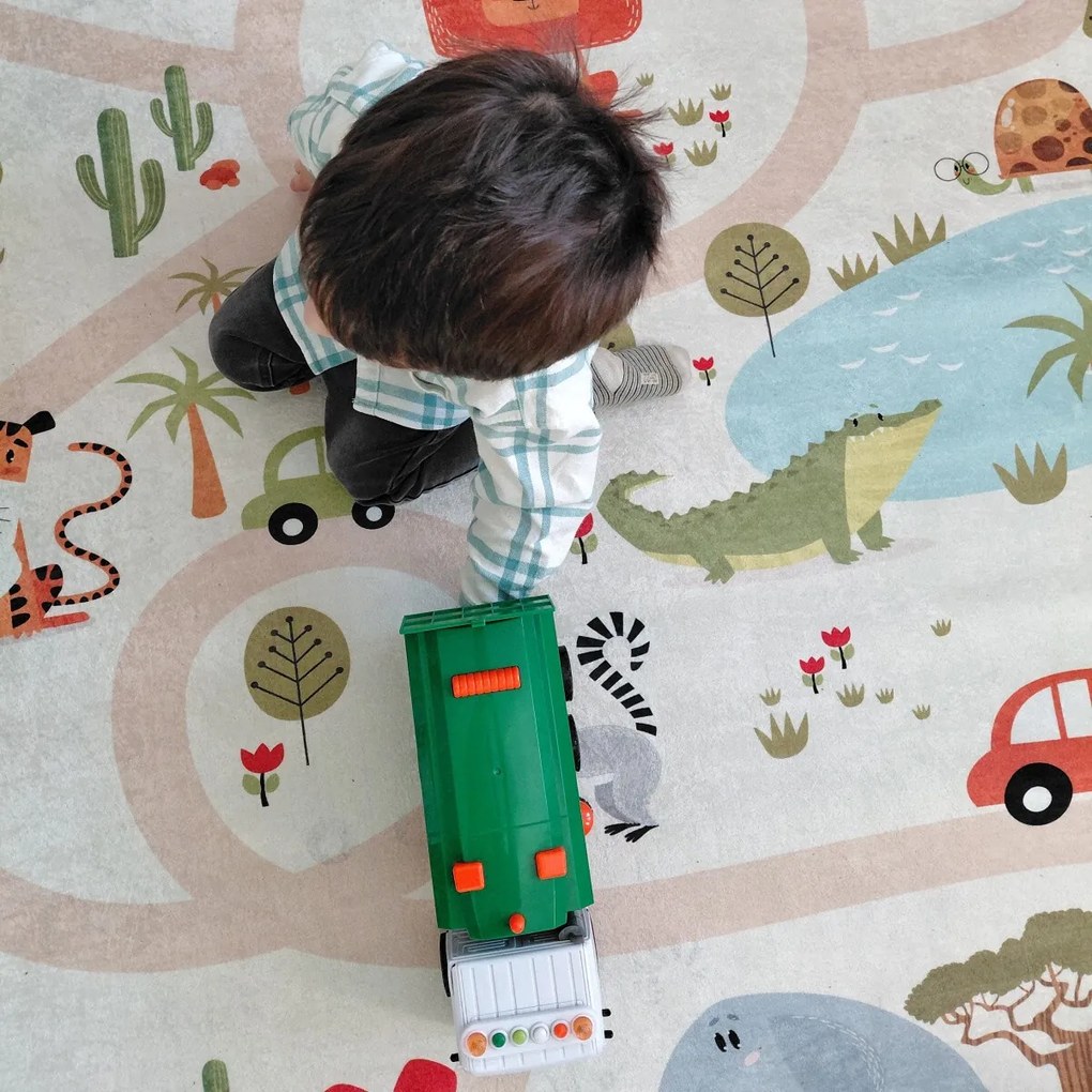 Dywany Łuszczów, Detský kusový koberec Bambino 1165 Zoo, 120x170, viacfarebná, detská izba