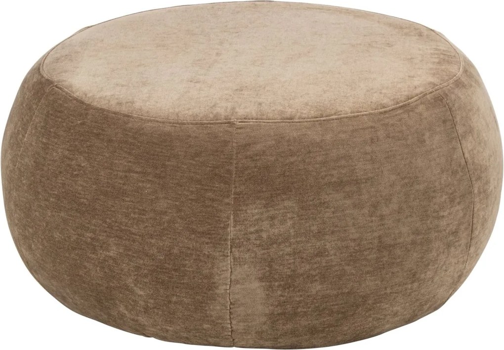 Taupe guľatá podnožka Luxury - Elegancia a pohodlie pre váš domov – 79*79*38 cm
