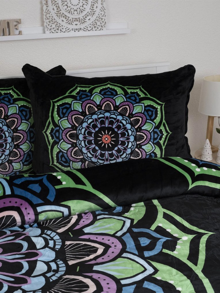 Obliečky mikroplyš Exclusive – Mandala zelená
