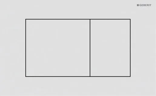 Geberit Sigma40 ovládacie tlačidlo nerez biela mat 115.629.JT.1