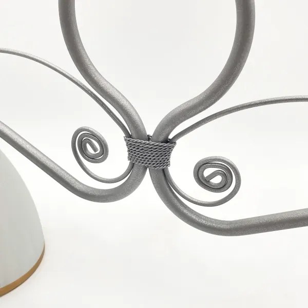 Luster na reťazi RETRO 2xE27/60W/230V strieborná