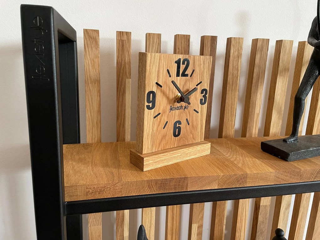 Dekorstudio Drevené stolové hodiny Square Oak