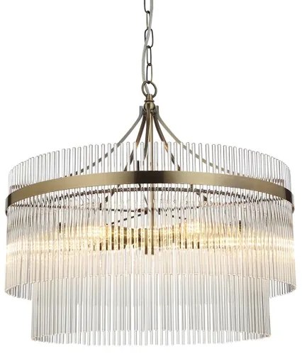 Endon 99166 - Luster na reťazi MARIETTA 5xE14/7W/230V mosadz/číre