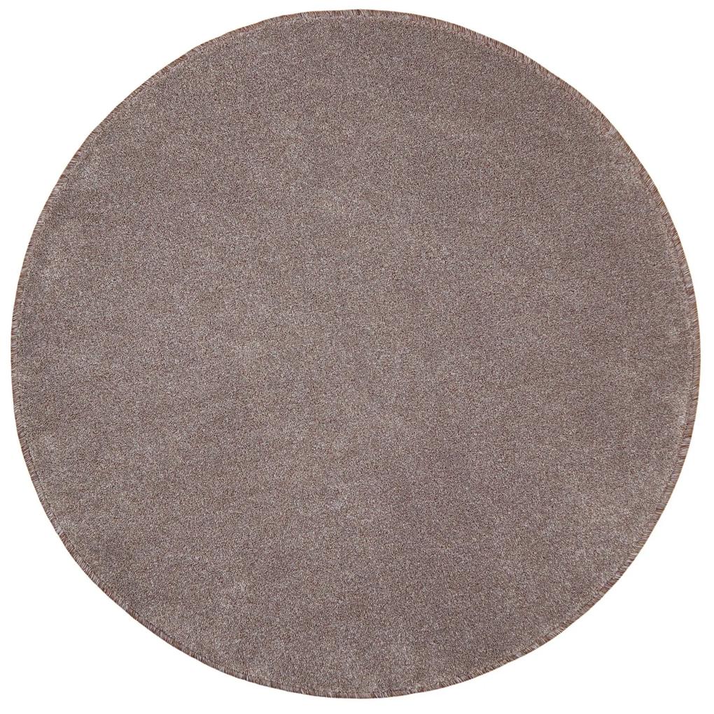 Vopi koberce Kusový koberec Apollo Soft béžový kruh - 250x250 (priemer) kruh cm