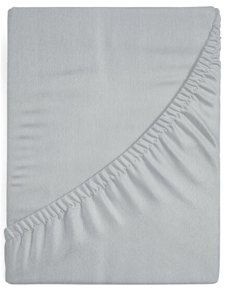 PRZEŚCIERADŁO JERSEY3 140X200 CM, WYS.30 CM JASNOSZARY