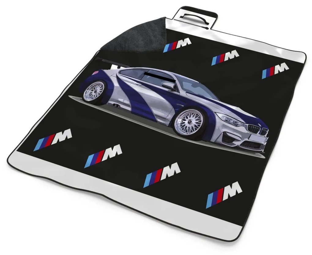 Sablio Plážová deka MPERFORMANCE Športové auto: 200x140 cm