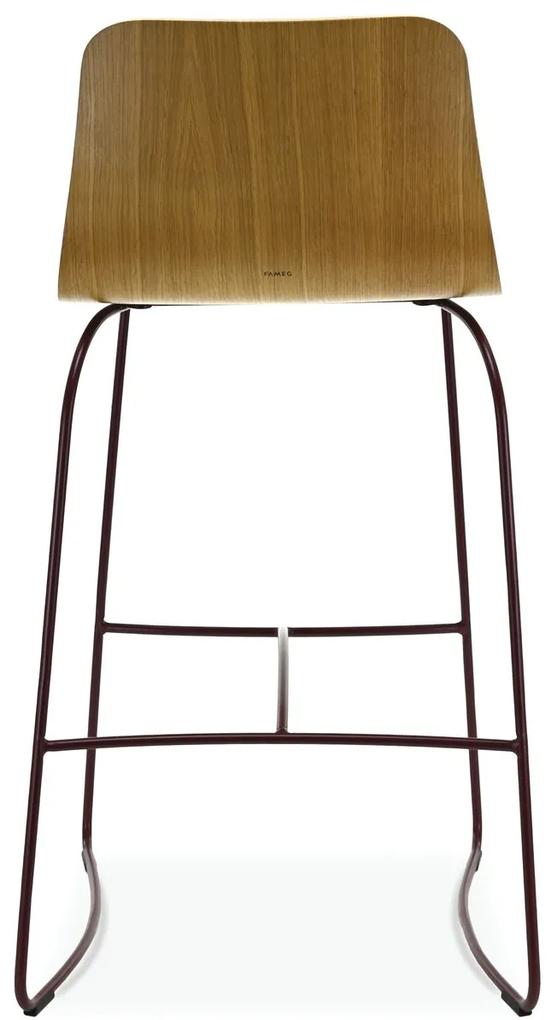 FAMEG Hips - BSTM-1802 - barová stolička Farba dreva: buk premium, Čalúnenie: látka CAT. D