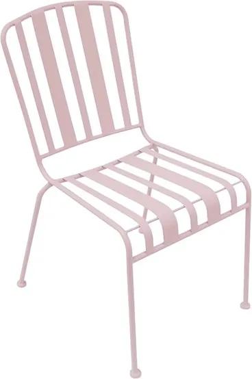 LEITMOTIV Ružová exteriérová stolička Lines 53.5 × 64 × 87.5 cm