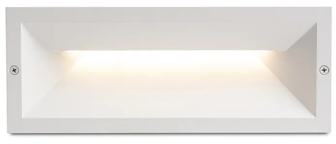 RENDL R13620 RAGG LED vonkajšie svietidlo, zápustné do steny IP65 biela