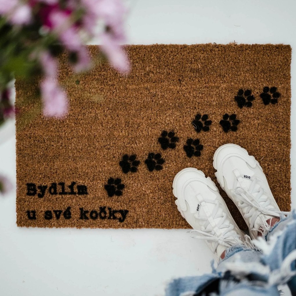 Bella Rose Rohožka Bydlím u své kočky - CZ
