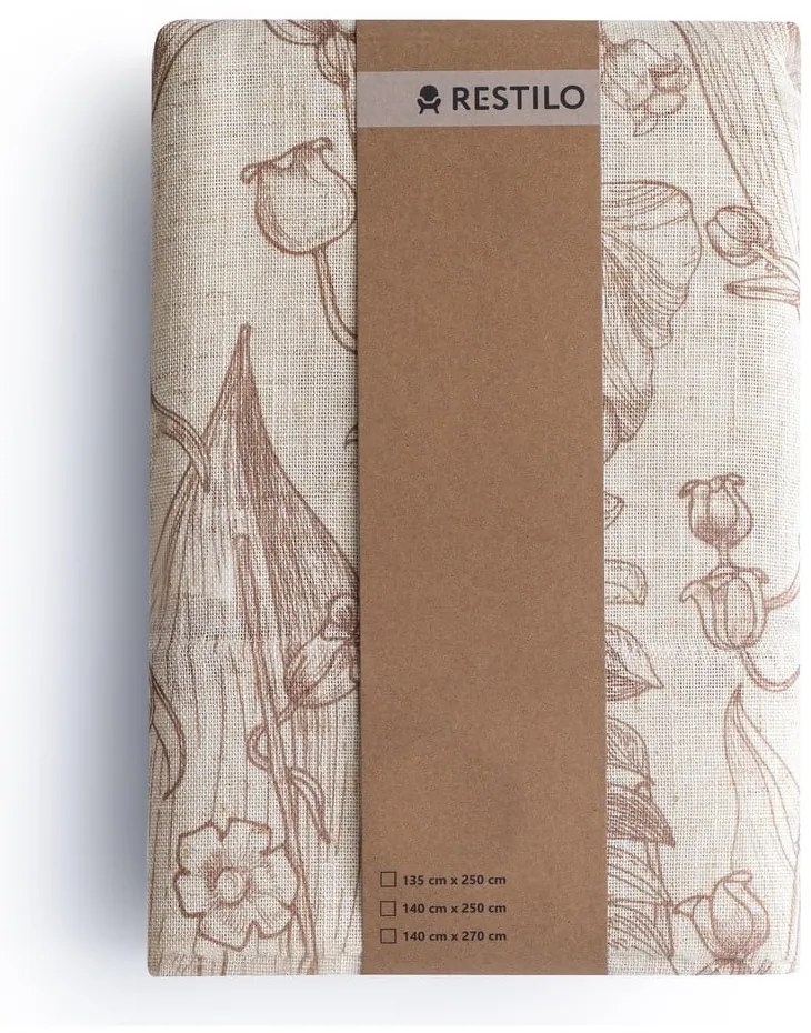 Béžový/svetlohnedý záves 135x250 cm Selvetia – Restilo