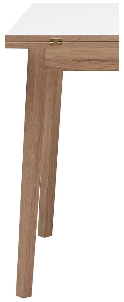 Rozkladací jedálenský stôl s bielou doskou Hammel Single 180 x 90 cm