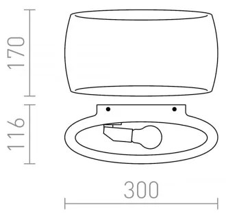 RED - Design Rendl - R12365 - Nástenné svietidlo VERITA 1xE27/33W/230V biela
