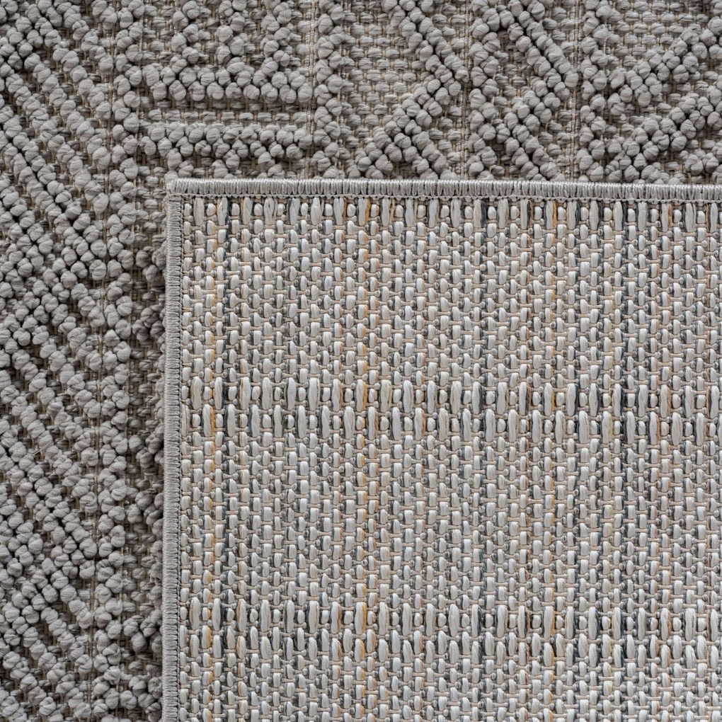 Ayyildiz, Kusový koberec Helix 2202 silver, 80x150, šedá, chodba / predsieň
