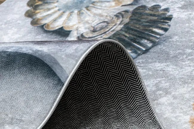 Protišmykový koberec / behúň ANDRE 33570 strieborný / béžový