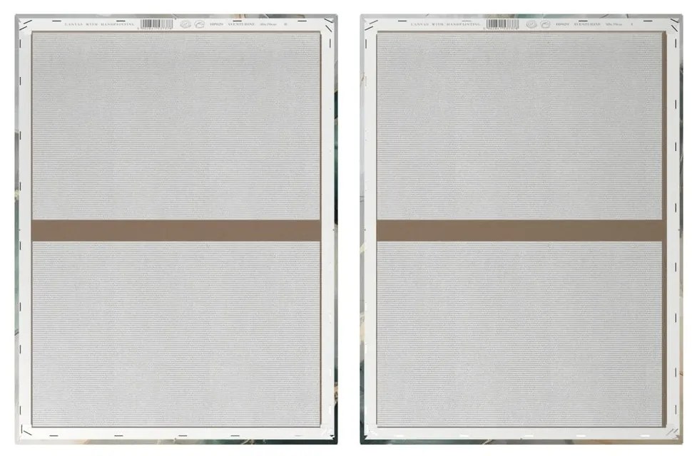 Obrazy s ručne maľovanými prvkami v súprave 2 ks 50x70 cm Aventurine – Styler