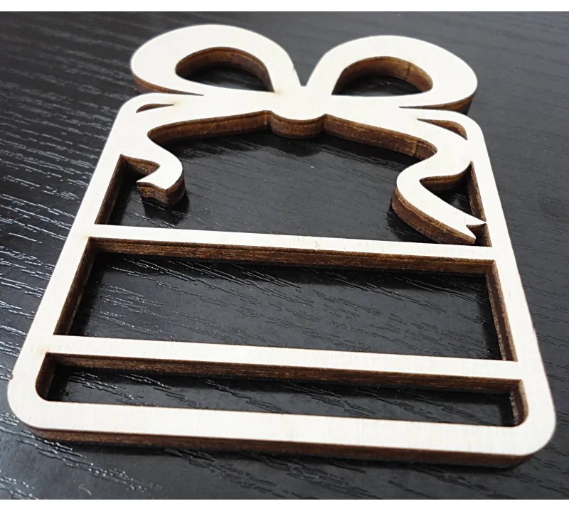 Drevená dekorácia na stromček kniha I SENTOP FB-PR0030