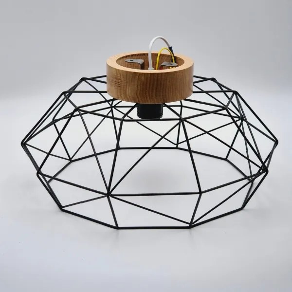 Brilagi - Stropné svietidlo WOODY BASKET 1xE27/60W/230V dub orech