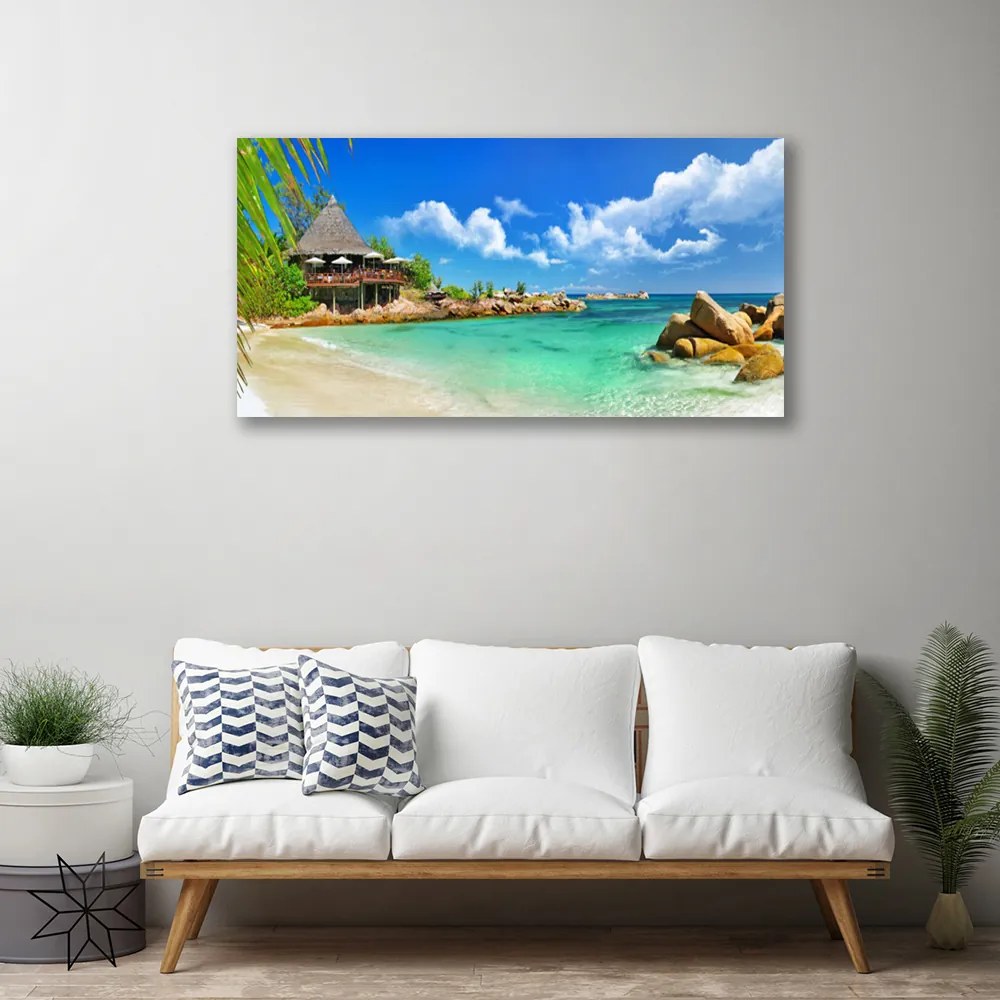 Obraz Canvas Pláž more príroda 125x50 cm