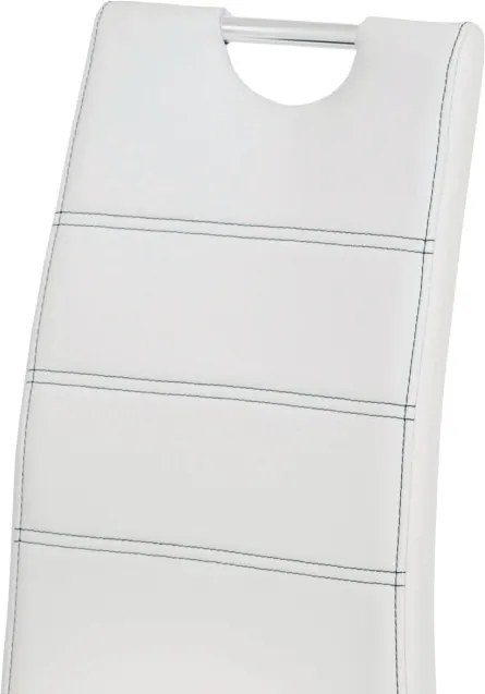 Jedálenská stolička biela HC-484 WT