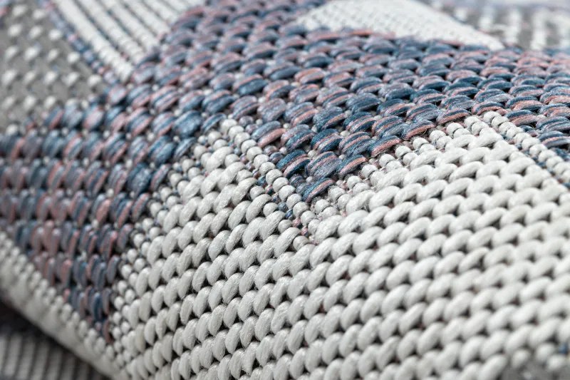 Kusový koberec Sion Sisal Aztec 3007 blue/pink/ecru – na von aj na doma, 140x190, modrá, chodba / predsieň, Dywany Łuszczów