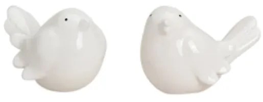 Keramický vtáčik BIRDAMIC 9 cm - viac variantov Farba: Biela