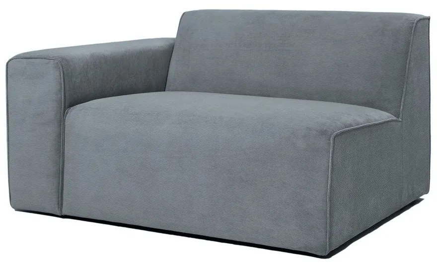 Sivý menčestrový modul pohovky (ľavý roh) Sting – Scandic