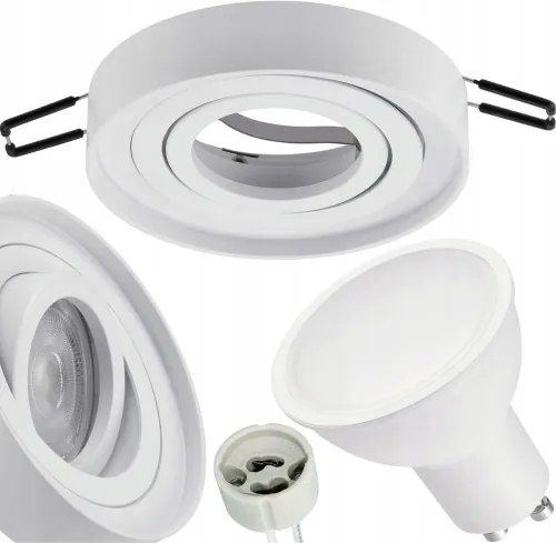 Pohyblivé zapustené svietidlo GU10 s 3w žiarovkou - teplá farba