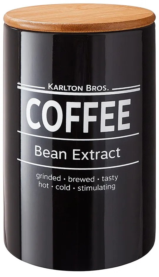KARLTON BROS Dóza na kávu 1,1 l - čierna