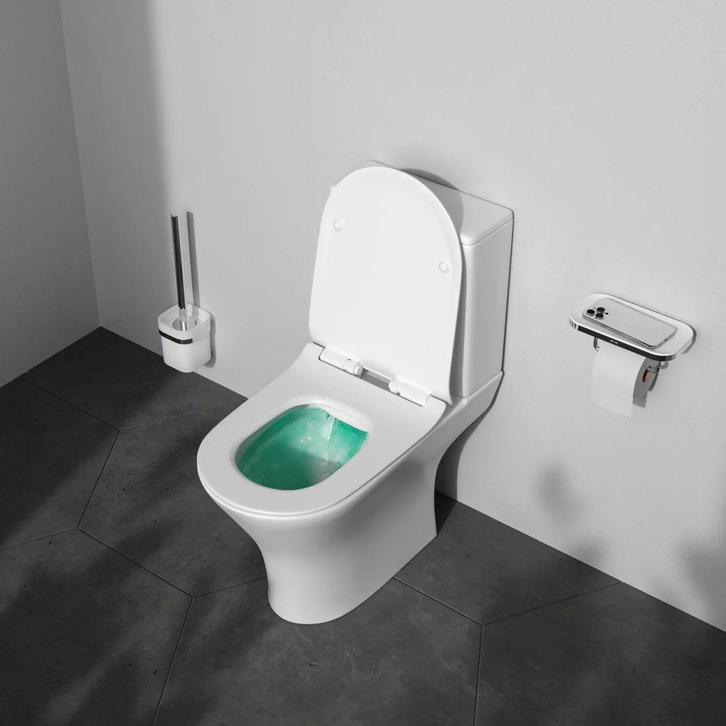 Podlahové WC AM.PM Flash CNA8600PSC bezokrajové, so sedadlom Microlift, biele